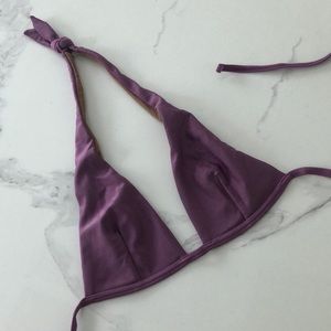 Halter Lame’ Style Bikini Top